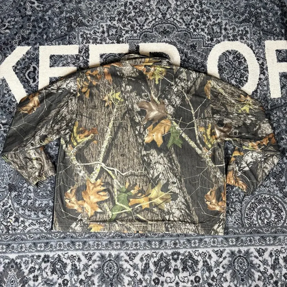 Winchester Camo‎ Fleece Jacket Men's Sz 2XL Mossy Oak Break-Up Hunting Full Zip